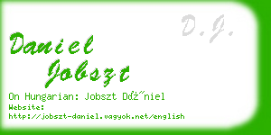 daniel jobszt business card